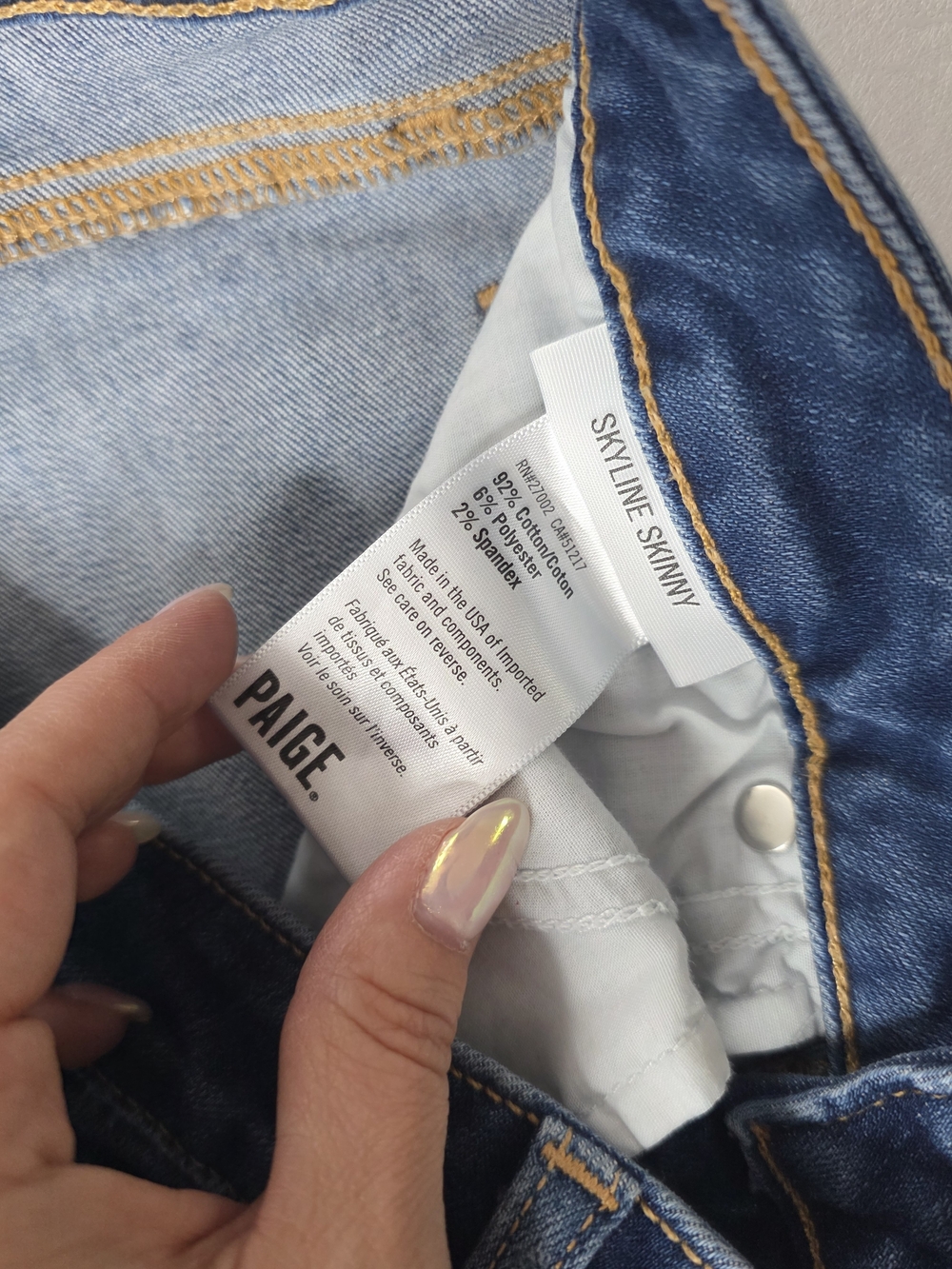PAIGE Skyline Skinny Jean, size 28 - Picture 6 of 6